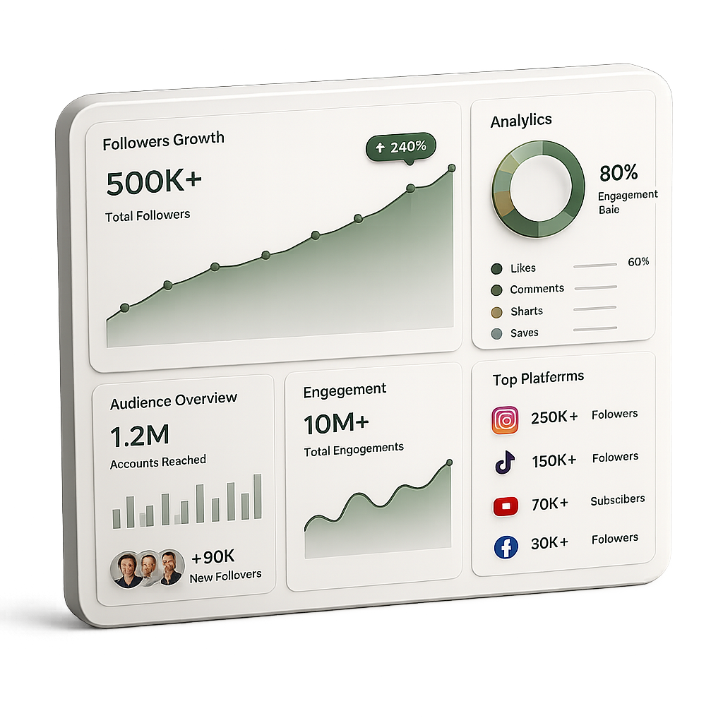 Social media analytics dashboard